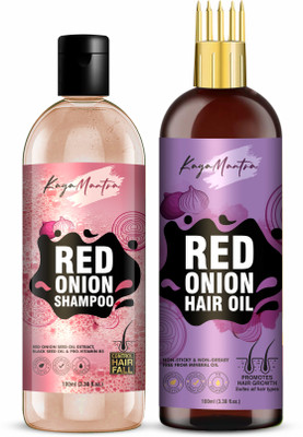 KayaMantra Red Onion Shampoo and Onion Oil for Hair Growth & Hair Fall Control(200 ml)