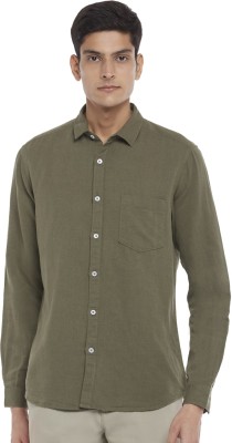 Byford by Pantaloons Men Solid Sports Green Shirt