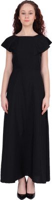 Shyammc Women Maxi Black Full Length Dress