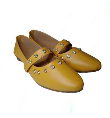 KAYRAV Bellies For Women(Yellow , 3)