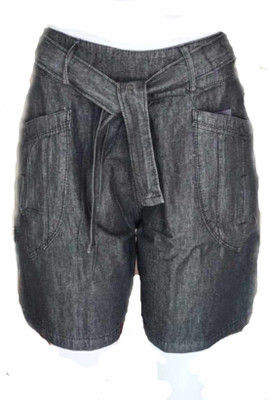 Elite trade Solid Women Denim Black Basic Shorts