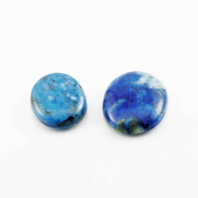 Aatm Aatm Reiki Energized Lapis Lazuli Pocket Cabochon (Stone of Enlightenment) Decorative Showpiece  -  2 cm(Crystal, Blue)