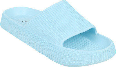 CARLTON LONDON Women Women's Lightweight and comfortable Textured Slides Flip Flops(Multicolor , 4)