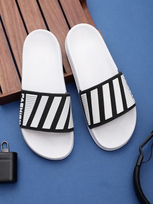 Pampy Angel Men Slides(White, Black , 9)