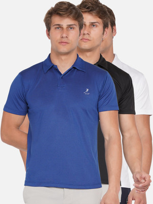 ARMISTO Sporty Men Polo Neck White, Blue, Black T-Shirt