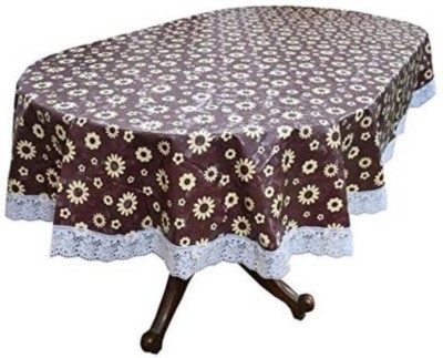 ZITIN Floral 6 Seater Table Cover(Multicolor, PVC)