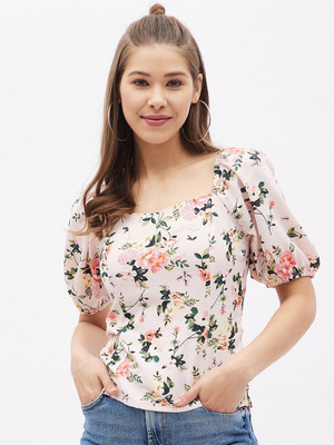 HARPA Casual Printed Women Multicolor Top