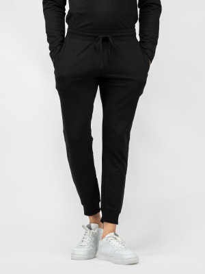 INFINIA Solid Men Black Track Pants