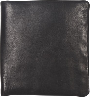 Leatherman Fashion Men Casual, Formal, Travel Black Genuine Leather Wallet(4 Card Slots)