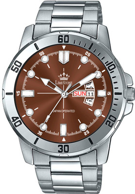 LIMESTONE Wheedler Series Day and Date Functioning Quartz Analog Watch  - For Men