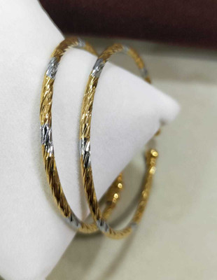 Princy Enterprise Alloy Gold-plated Bangle Set(Pack of 2)
