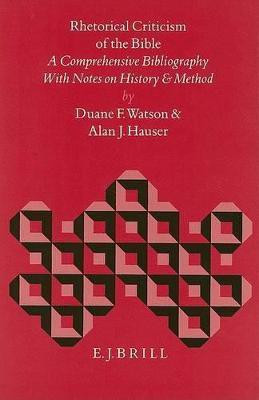 Rhetorical Criticism of the Bible(English, Leather / fine binding, Watson Alan J.)