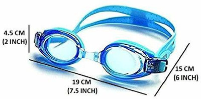 Decon Unisex Anti-Fog & UV Protected Swimming Goggle with Earplugs Blue Swimming Goggles
