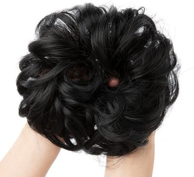 BeatStock Wigs of Synthetic Black  Bun Artificial Juda for Women Hair Extension
