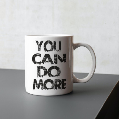 half engineer Yes You Can Printed Ceramic Coffee Gifting Ceramic Coffee Mug(300 ml)