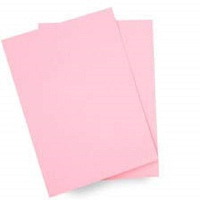 Eclet A4 Baby Pink 100 Sheet (180-240 GSM) Double side coloured sheet A4 180 gsm Coloured Paper(Set of 1, Multicolor)