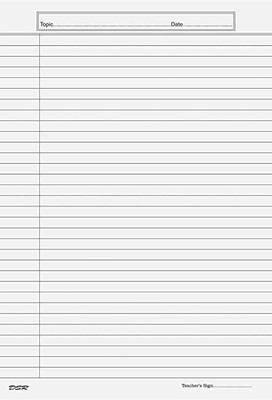 Eclet 140 GSM 60 sheet A4 both side ruled white A4 THICK Ruled White Project Sheets (60 Sheets, white Both Side Ruled) A4 140 gsm Coloured Paper(Set of 60, Multicolor)