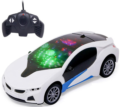 Kid Kraze Stylish Remote Control High Speed 3D Famous Car with Light Remote Control car(White)