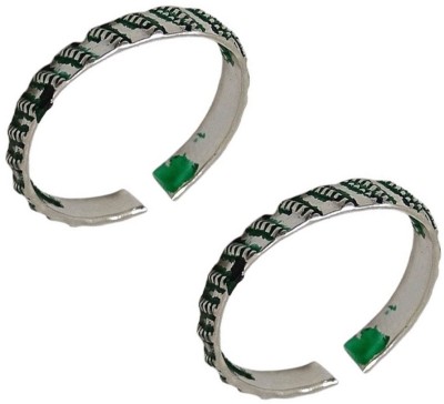 Sahiba Gems Designer Toe Rings Silver Enamel Plated Toe Ring