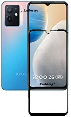 welldesign Edge To Edge Tempered Glass for Vivo iQOO Z6 5G, iQOO Z6 5G(Pack of 1)