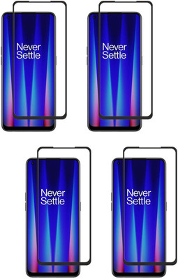 ISAAK Edge To Edge Tempered Glass for OnePlus Nord CE2 5G Edge to Edge, Full Glue, 11D Tempered Glass(Pack of 4)
