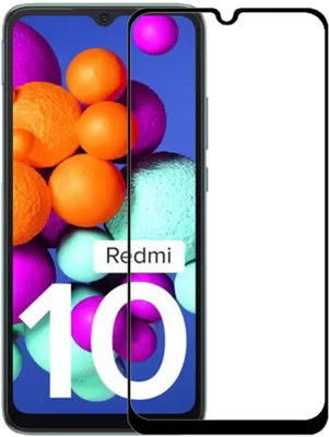 NKCASE Edge To Edge Tempered Glass for Redmi 10, REDMI 10(Pack of 1)