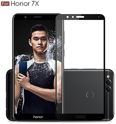 VISHZONE Edge To Edge Tempered Glass for Honor 7X(Pack of 1)