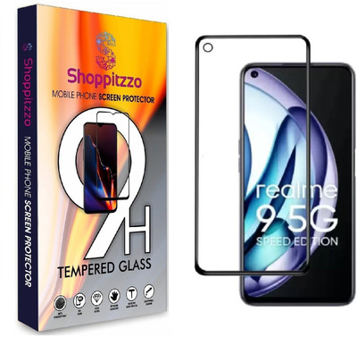Shoppitzzo Edge To Edge Tempered Glass for realme 9 speed edition 5G/DuraGlass Tempered Glass/Full Screen Coverage-Edge to Edge/9H(Pack of 1)