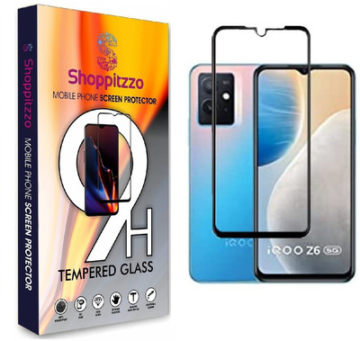 Shoppitzzo Edge To Edge Tempered Glass for Iqoo Z6 5G/DuraGlass Tempered Glass/Full Screen Coverage-Edge to Edge/9H(Pack of 1)