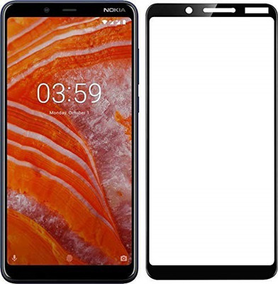 VISHZONE Edge To Edge Tempered Glass for Nokia 3.1 Plus(Pack of 1)