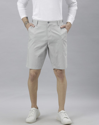 RARE RABBIT Polka Print Men Beige Basic Shorts
