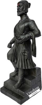 Vrusham Creations Chatrapati Sambhaji Maharaj Standing pose statue 1 feet Decorative Showpiece  -  30 cm