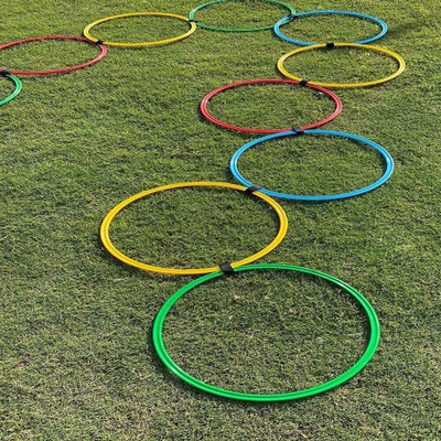HACKERX Agility Ring Ladder Pack Of 12 Hoop Set(Multicolor)