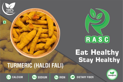 RASC Whole Turmeric| Haldi Gatiya| Sabut Haldi | Whole Haldi | Pack of 400g(400 g)