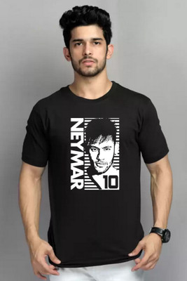 Deccan Store Printed Men Round Neck Black T-Shirt