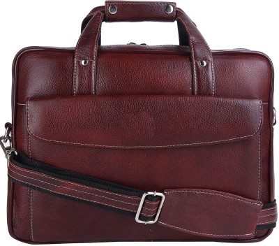 KEEGAN Genuine Leather Gents Messenger Bag - Brown Messenger Bag(Brown, 5 L)
