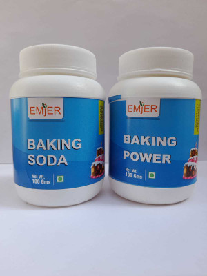 EMJER BAKING SODA & BAKING POWDER Baking Soda Powder(2 x 100 g)