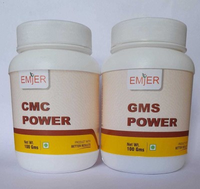 EMJER GMS CMC POWDER Glycerol Monostearate (GMS) Powder(2 x 100 g)