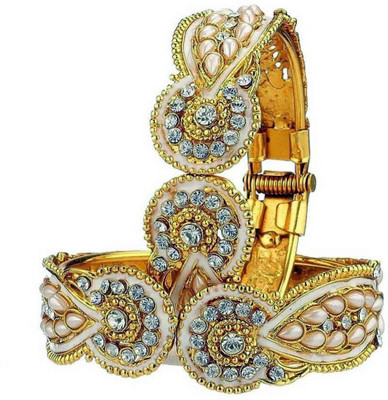 JDX Metal Gold-plated Bangle Set(Pack of 2)