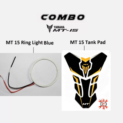 acube mart MT 15 60mm Ring light /Demon / Angel Eyes 1pc blue+ MT 15 tank pad orange Projector Lens