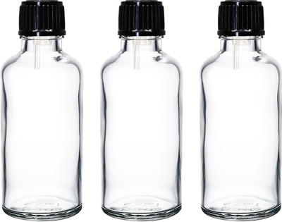 nsb herbals 50 ml Glass Bottle(Pack of 3, Clear)