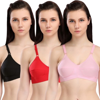 Selfcare Growing Girls Bra( G.G Bra ) Women Minimizer Non Padded Bra(Red, Black, Pink)