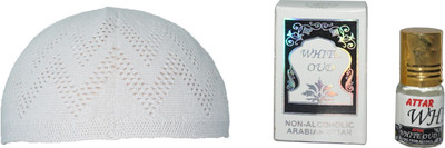 GoodFeel Self Design Prayer Cap Cap(Pack of 2)