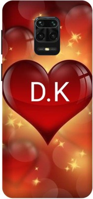 3D U PRINT Back Cover for Redmi Note 9 Pro,M2003J6A1I DK letter,DK name DK word(Multicolor, Waterproof, Pack of: 1)