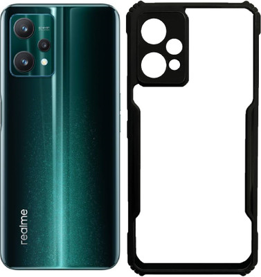 Cell-loid Back Cover for Realme 9 Pro 5g(Black, Transparent, Shock Proof, Pack of: 1)