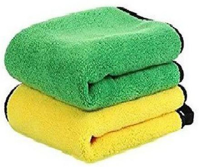 SBTs Car Cleaning 800 GSM Towel Pack of 2 Wet and Dry Microfiber Cleaning Cloth(2 Units)