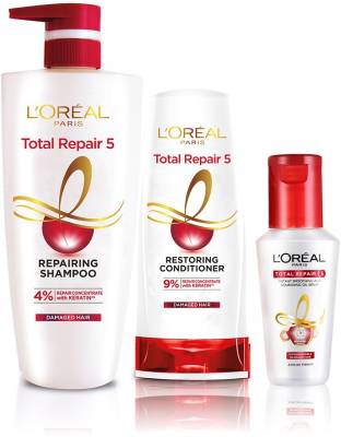 L'Oréal Paris Total Repair 5 Combo - Shampoo, Conditioner and Serum