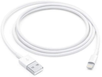 Brand Affaiars Lightning Cable 2 A 1 m Fast lightning USB Data Charging Cable(Compatible with All iPhones (5,6,7,8 & X Series) , iPad & iPod, White, One Cable)