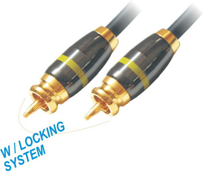 MX RCA Audio Video Cable 1.5 m RCA TO RCA PLUG CORD WITH LOCKING SYSTEM MTR(Compatible with AUDIO MIXER, AUDIO PLAYERS, AMPLIFIERS, Single Rca)