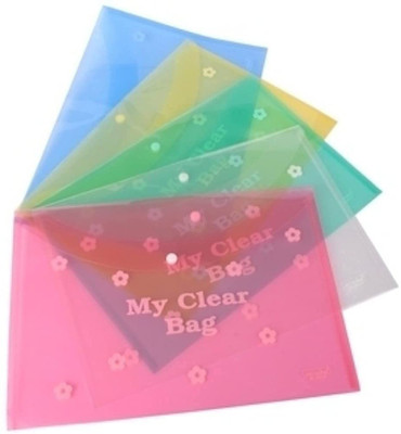 SHINING ZON Button Folder Flower Button Folder(Set Of 5, Multicolor)